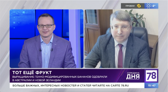 Виктор Евгеньевич Цыганов, рассказал об опасности новой расы фузариозного гриба TP-4 для наиболее распространенного сорта банана Кавендиш